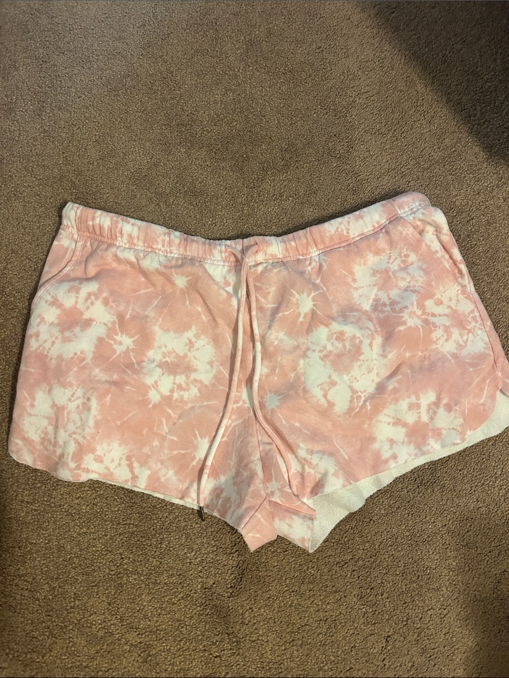 Tie-Dye Pink Women's Lounge Shorts
